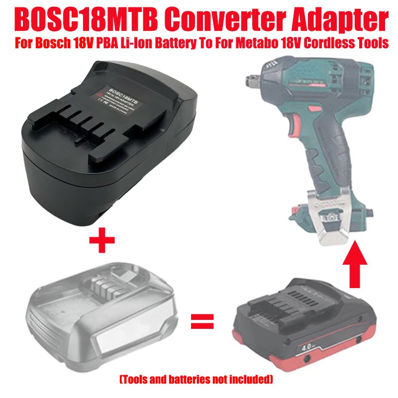 Power Tools Battery Adapter - HAKSINKY BOSC18MTB Power Tool Battery Adapter