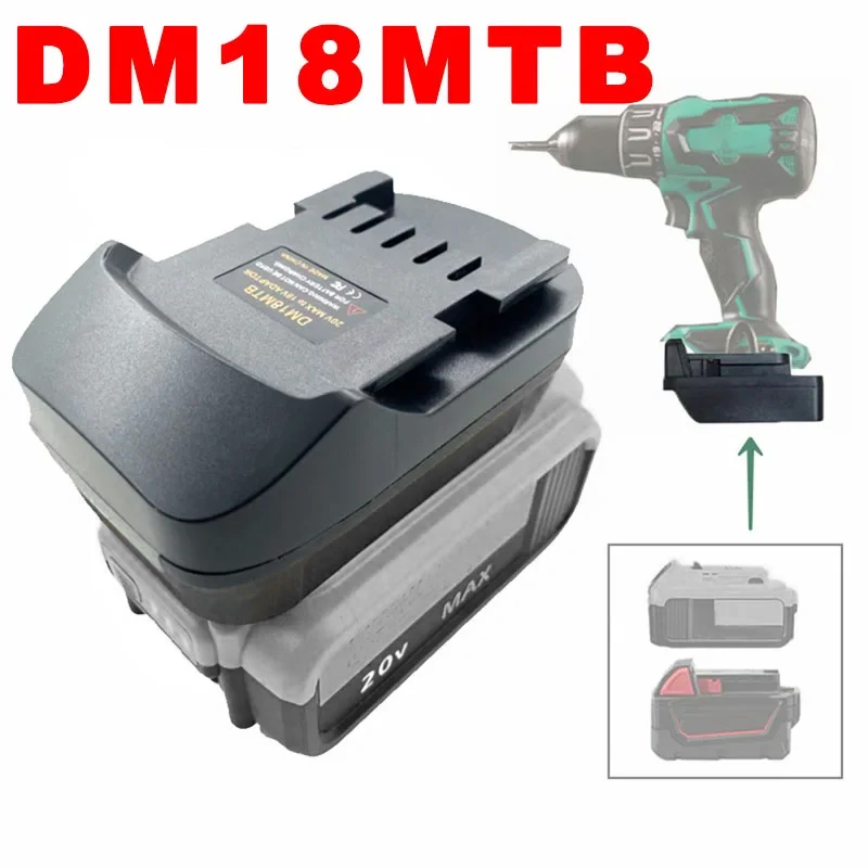 Power Tools Battery Adapter - DM18MTB Battery Adapter Converter for Dewalt/Milwaukee