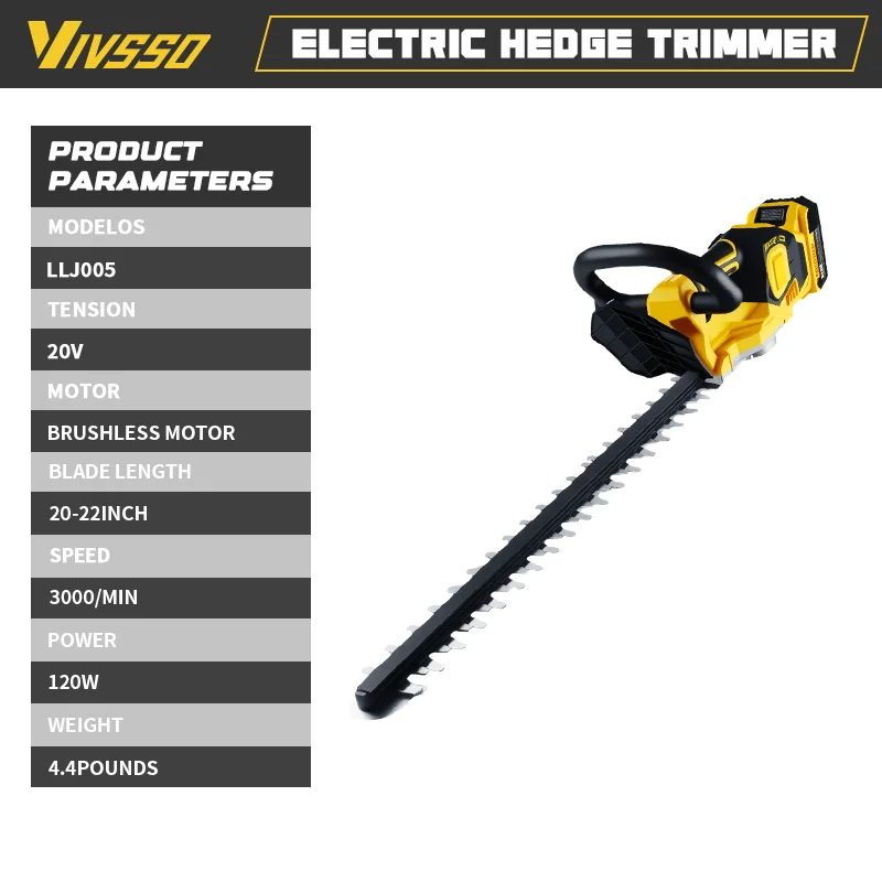 VIVSSO Cordless Electric Hedge - đánh giá và giá Power Tools Garden