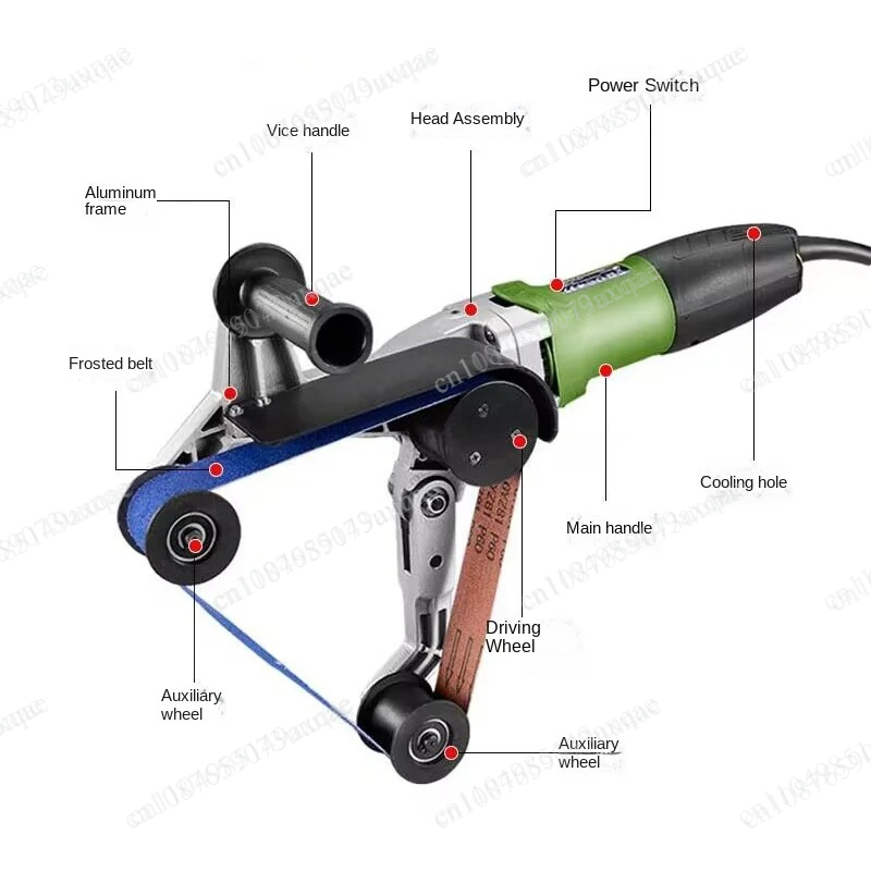 Handheld Pipe Polishing Belt S - đánh giá và giá Belt Sander Portable