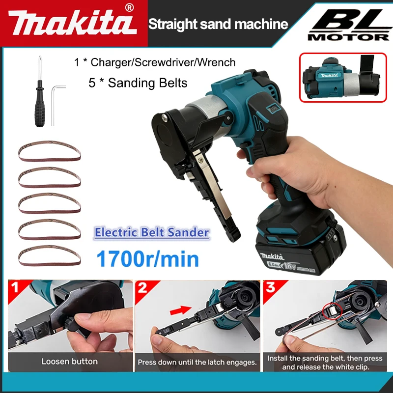 Makita Cordless Brushless Mini - đánh giá và giá Belt Sander Portable