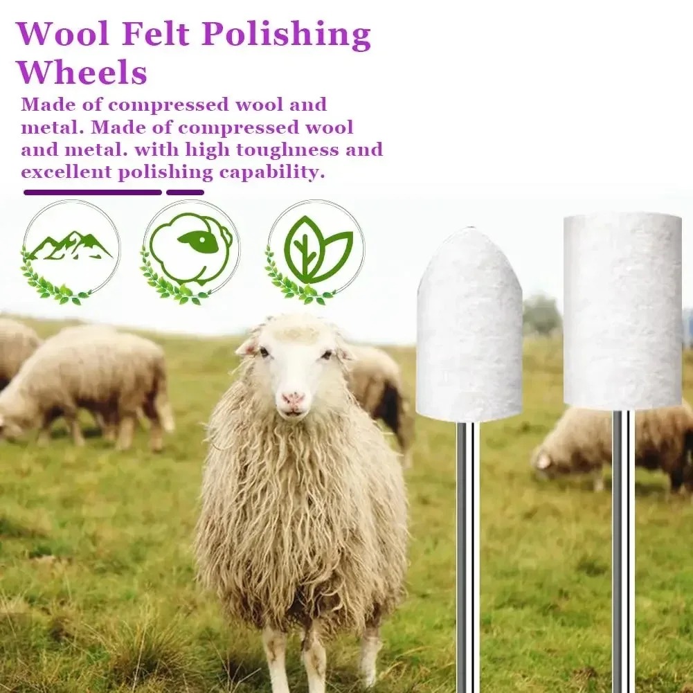 80PCS Wool Felt Buffing Wheel  - đánh giá và giá Rotary Tool Kit